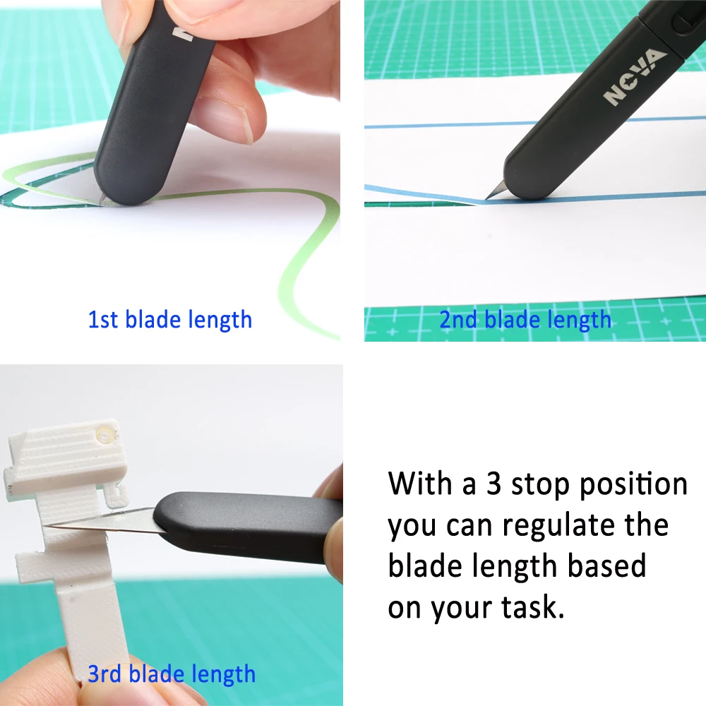 120 SK2 craft knife blade refill with 1precision hobby knife, ideal for leather art, scrapbooking, foam, clay, carving.