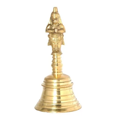 Латунные Колокольчики Hanuman с ручкой религиозные предметы Puja Pooja