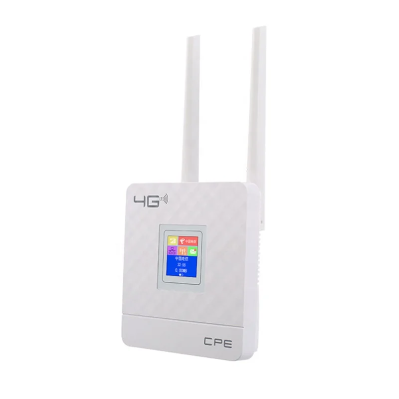 Wireless CPE 4G Wifi Router Portable Gateway FDD TDD LTE WCDMA GSM Global Unlock External Antennas SIM Card Slot WAN/LAN Port