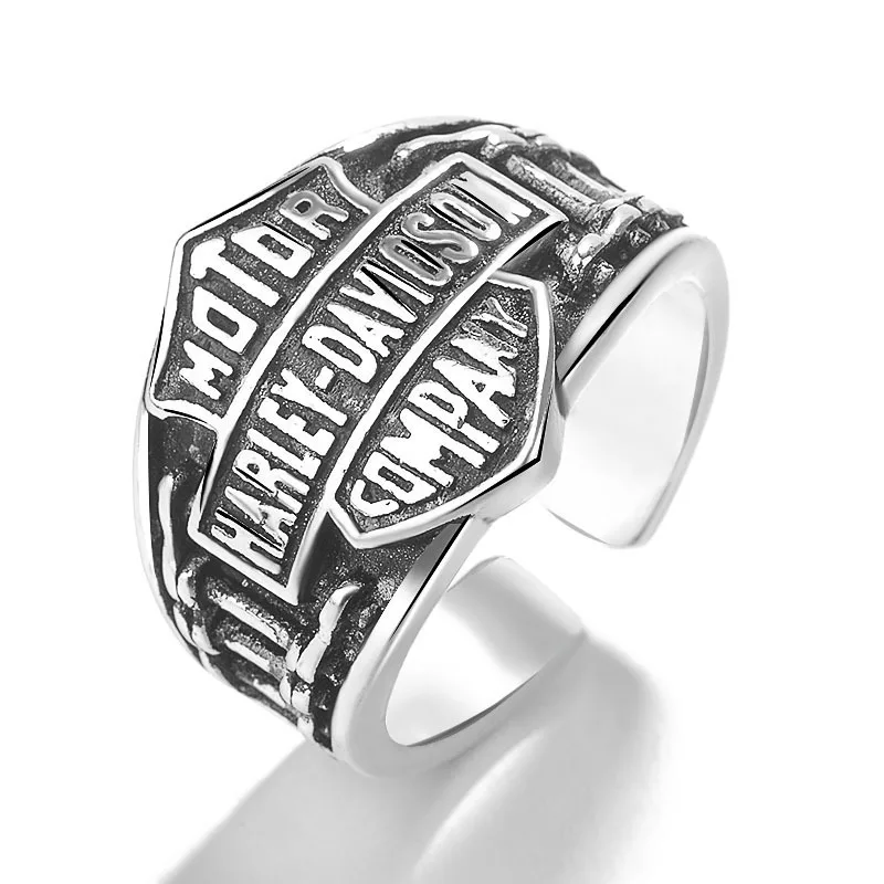 CRM20028  Ring Unique  Fun  Chunky  Thick Creative Design Gear europunk style retro rings for men and women