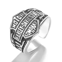 CRM20028  Ring Unique  Fun  Chunky  Thick Creative Design Gear europunk style retro rings for men and women