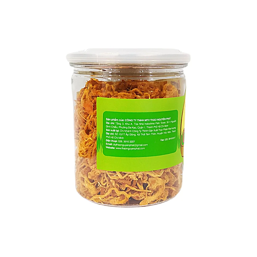 Dried Spicy and Sour Shredded Chicken 100g (jar) Delicious Dried Spicy and Sour Chicken Hot item meat snacks in Vietnam