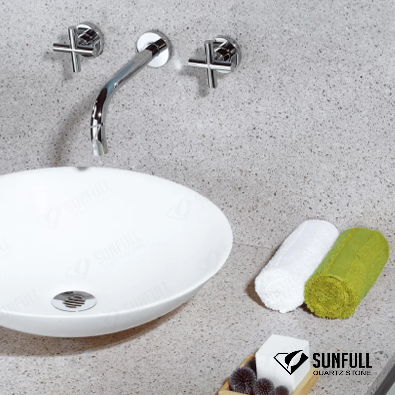  interior wall artificial white quartz