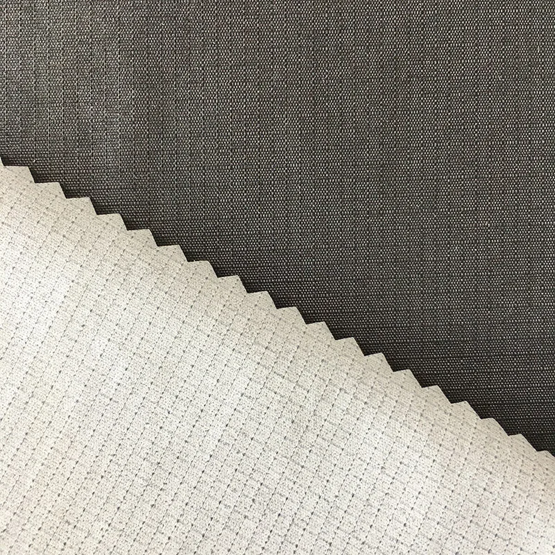 Factory Supply All Weather Jacket Fabric Nylon Taslan Ripstop Fabric Strong Waterproof PU Milky Coating