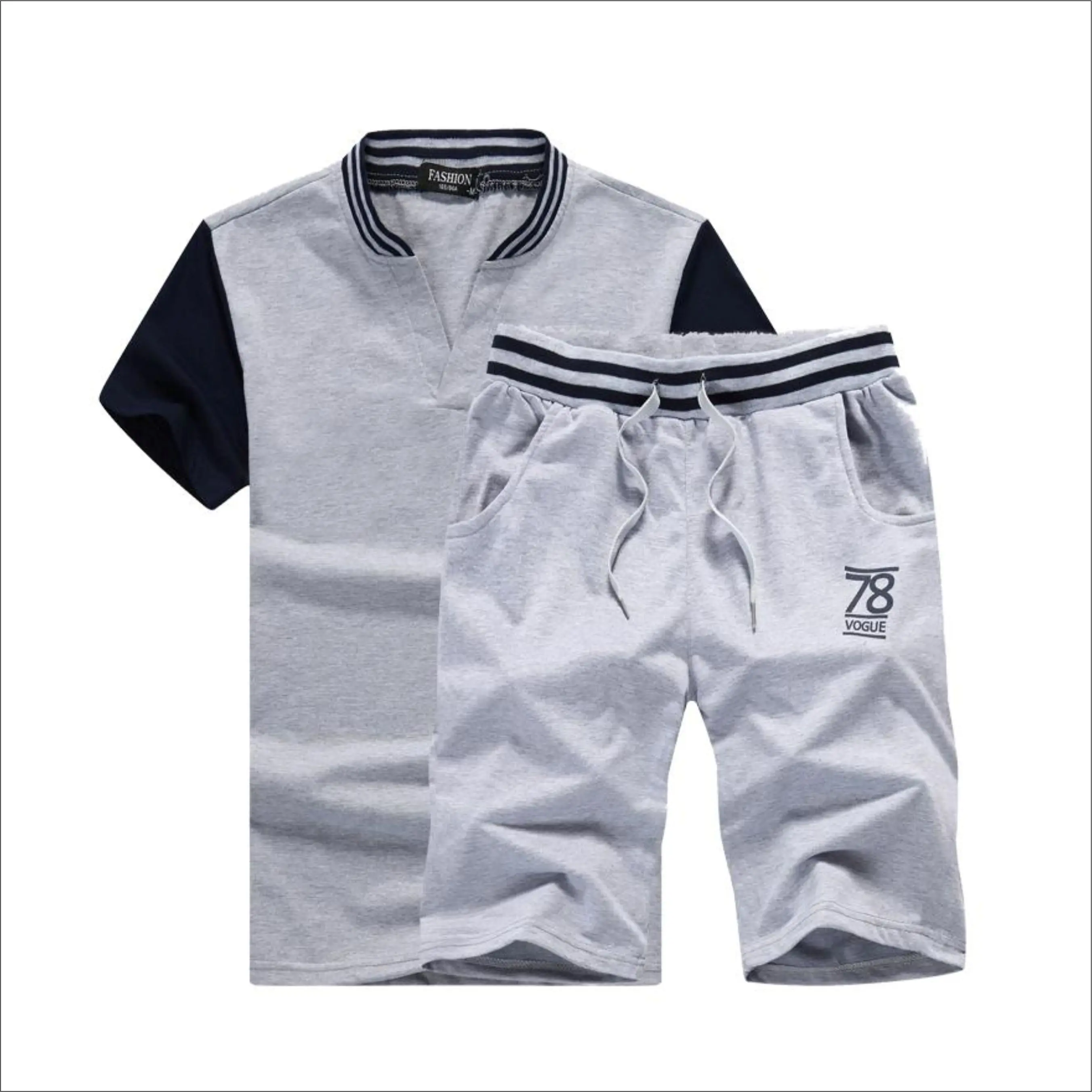 
2021 Men knitting Shorts Tracksuit Shorts Set/short sports suit/knitting sport suit 
