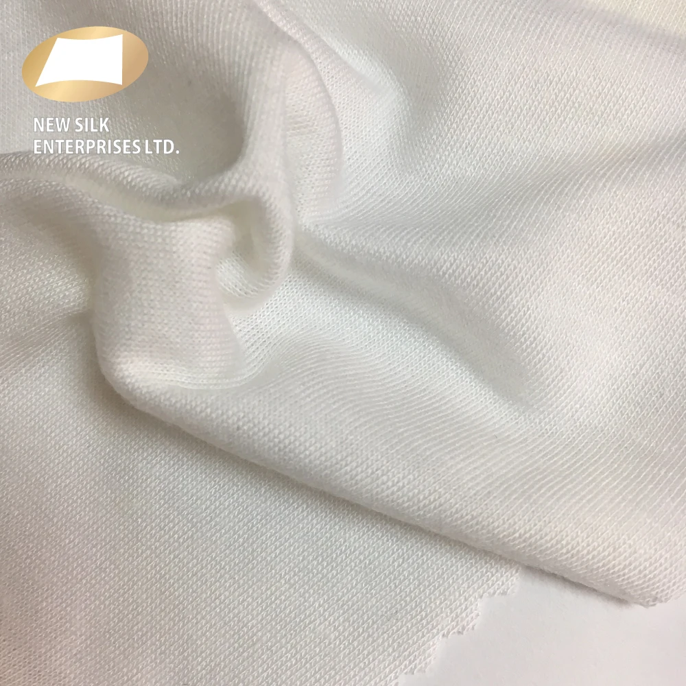 Wood pulp fiber 60% modal 40% cotton blend knitted fabric for