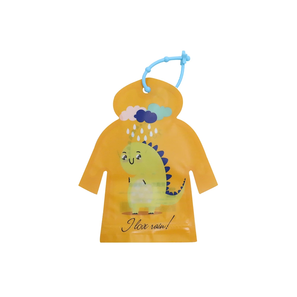 Wholesale children disposable raincoat rain poncho with pouch