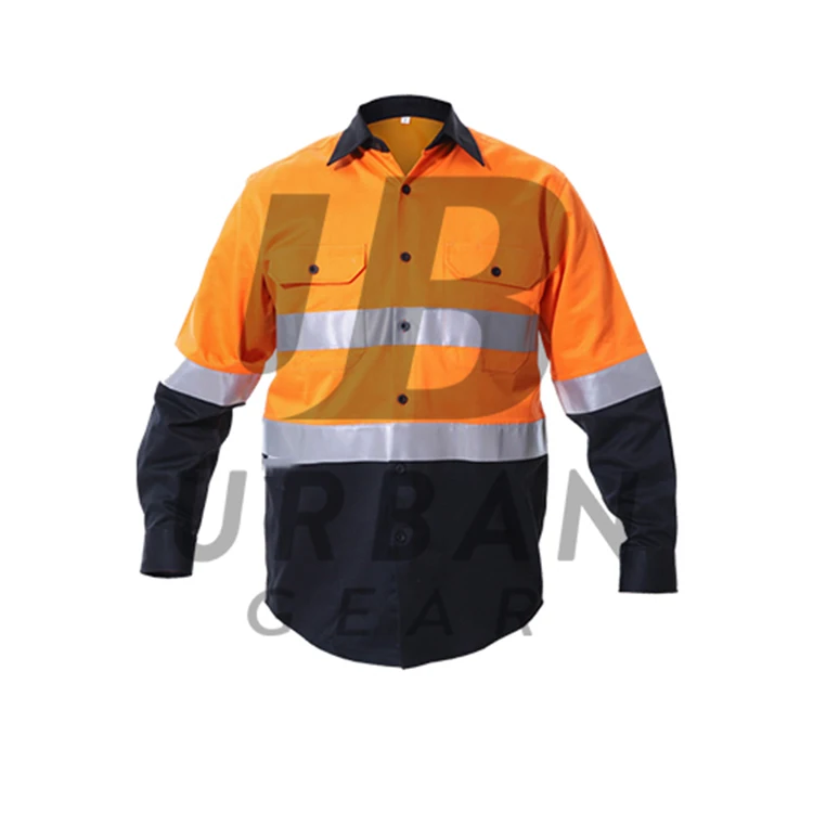 Светоотражающая Защитная куртка высокой видимости Мужская рабочая одежда куртки Рабочая форма Униформа с несколькими карманами