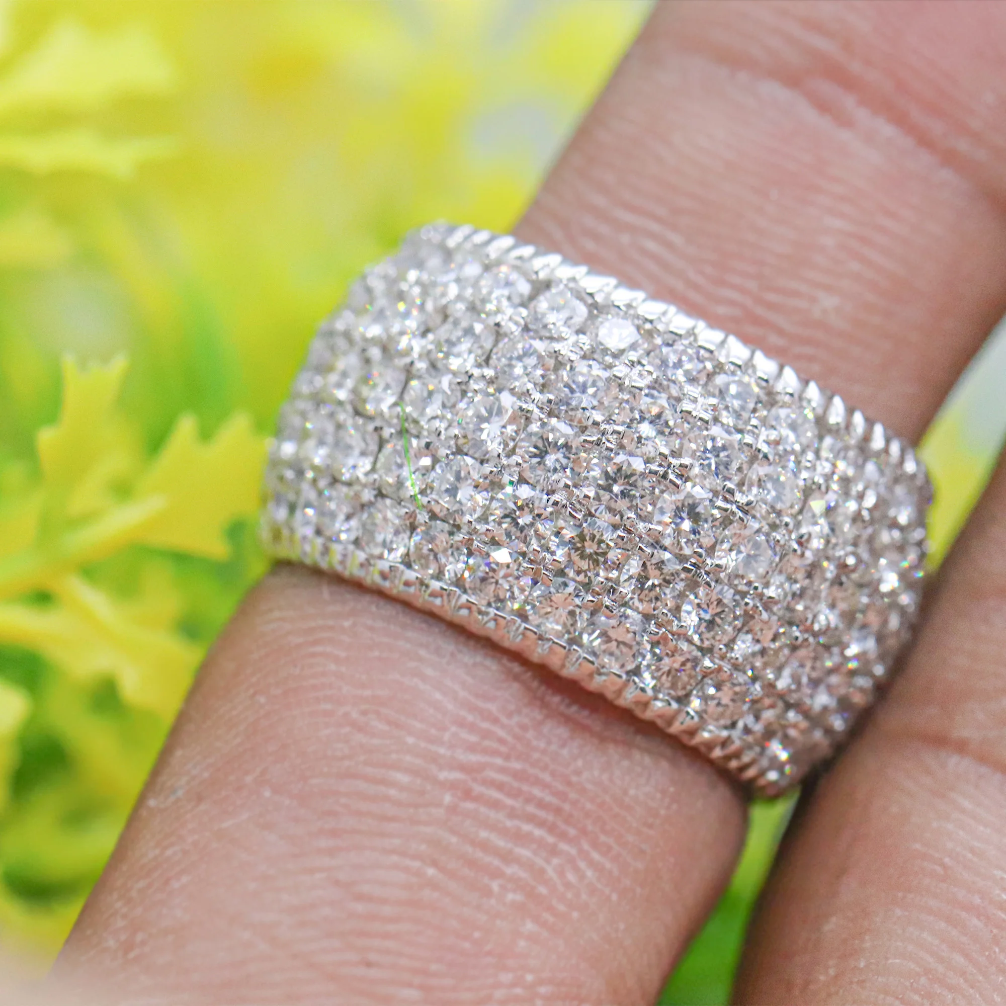 
17 gms золотое покрытие 14k естественный золото синтетический бриллиант обручальное кольцо для мужчин 