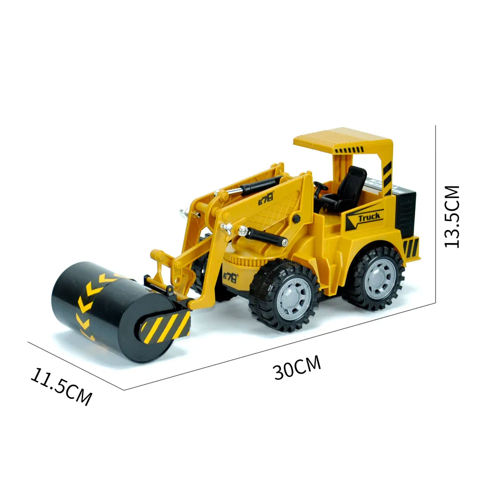 OEM Customization 1/24 5 Channel Electric Radio Control RC Truck Road Roller Construction Vehicles Truck Toys