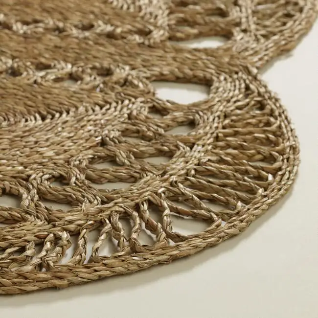 Тканые коврики специальный дизайн вьетнамский ковер из водорослей/коврики экологически чистые украшения для стола/домашнего ремесла поставщик