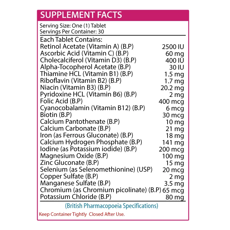 
VITAMAX WOMEN Halal Food Supplement Multivitamin Calcium Magnesium Vitamin D Multivitamin for Women Herbal Food Product 