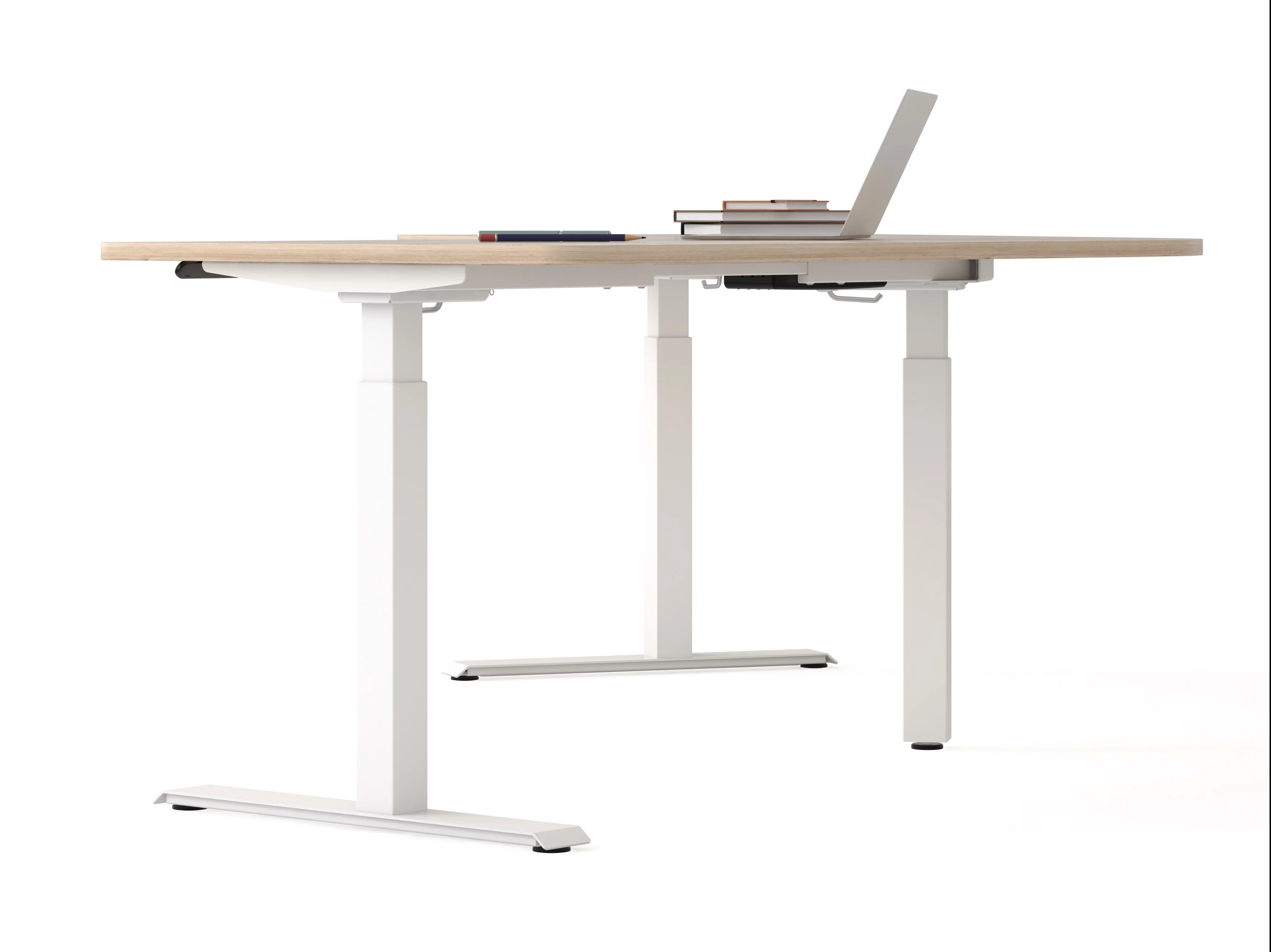 
Kaidi Electrical Height Adjustable Sole Table with KDZT035A Column KDTJ038 Frame KDF006D+KDF010 Foot KDDY099 Control Box 