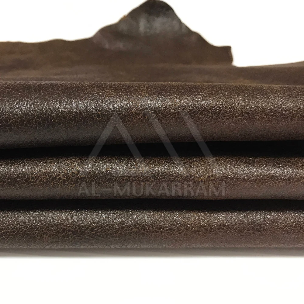 Custom Tanned Leather Piece DIY Genuine Leather Material Full Grain Goatskin Blue Leather Piece Leathercraft