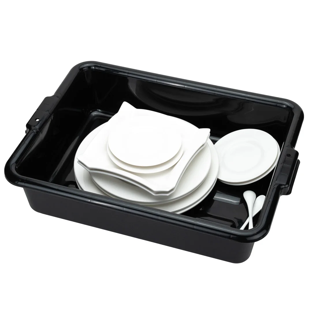 
RW Clean Black Plastic Bus Tub - Easy Grip - 22