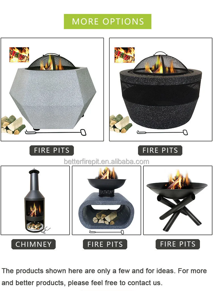 charcoal fire pit BBQ