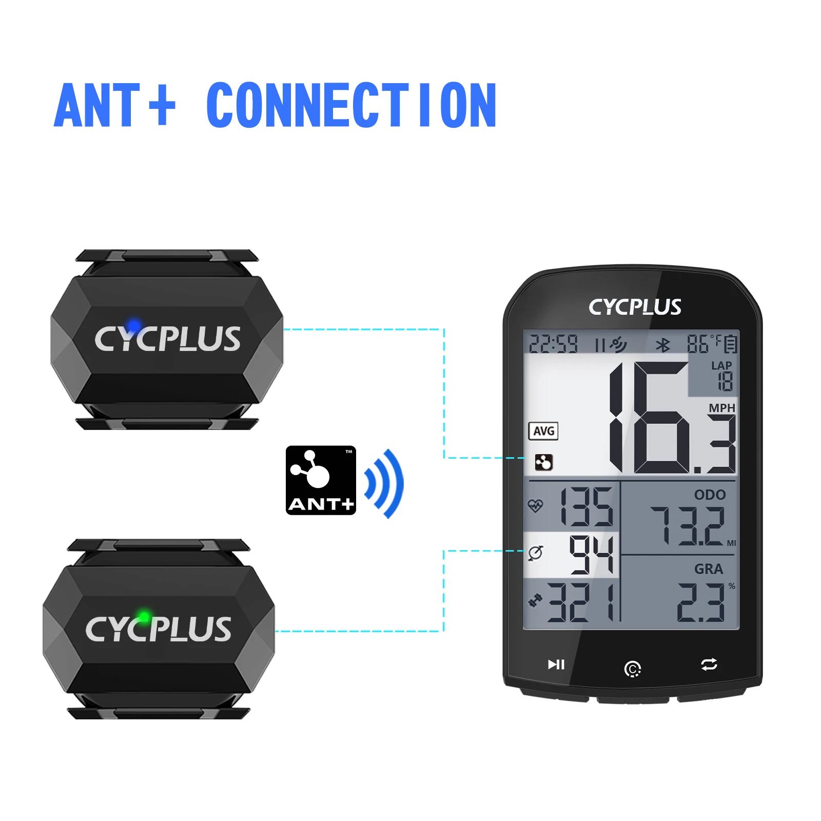 CYCPLUS ant+ ble speed sensor bicycle cadence sensor for bike computer