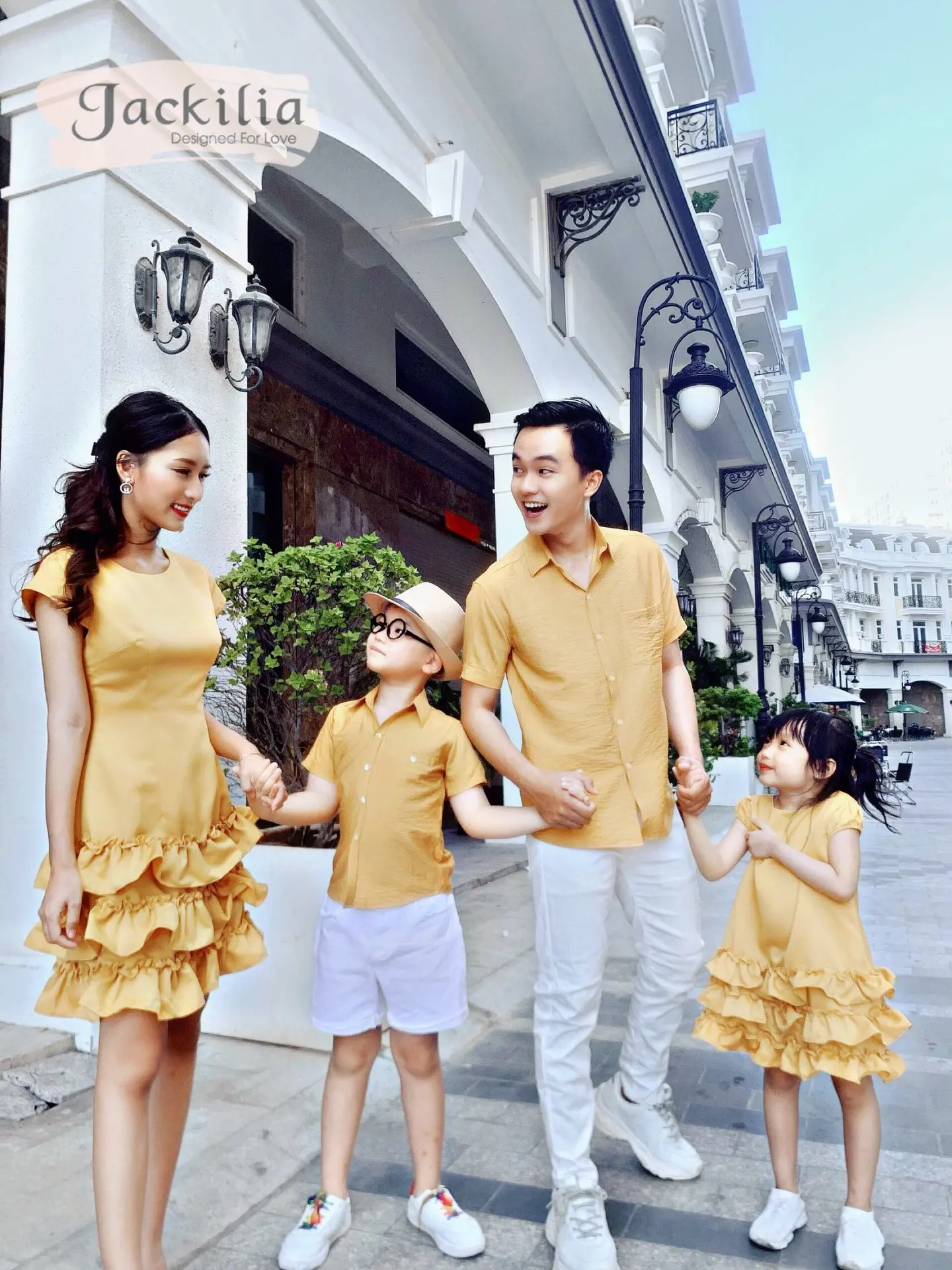 family matching casual outfits Mustard Yellow Dress family match clothes For Wholesale Export Ready to ship