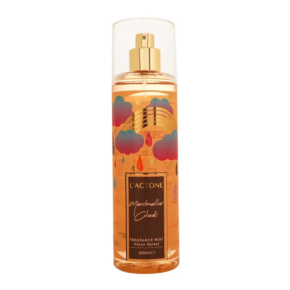200ml Parfum Private Label Manufacturer Body Splash Fragrance Body Mist Marsmallow Private Label Body Splash Made in Turkey