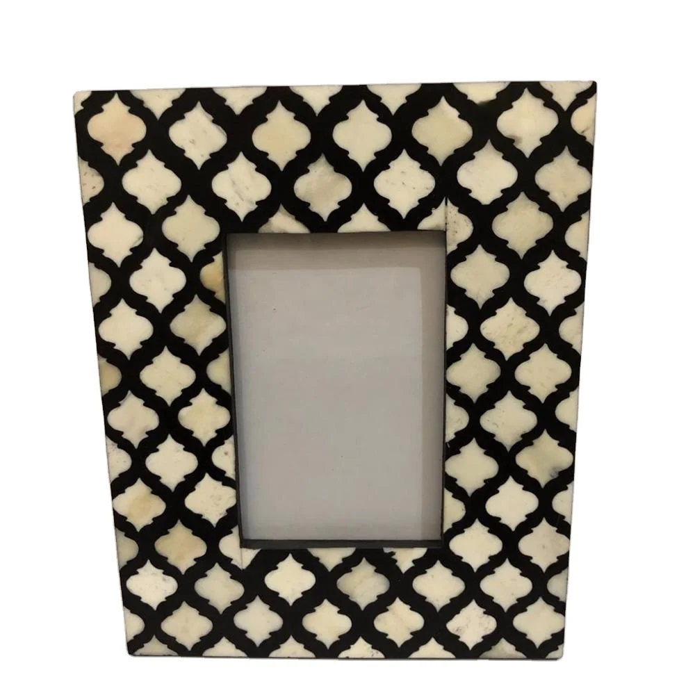 Moroccan Bone Inlay Photo Frame Unique Indian Handmade Design Inlay for TableDecor Photo Frame Unique Indian Handmade Design
