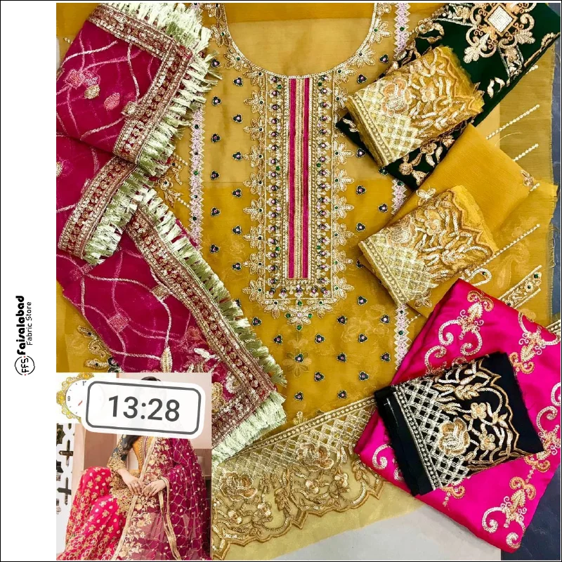 Readymade lehnga Холи длинная мусульманская готовая одежда для вечеринки Дамская строчка/Вышитый Костюм с шифоновой вышивкой женщин