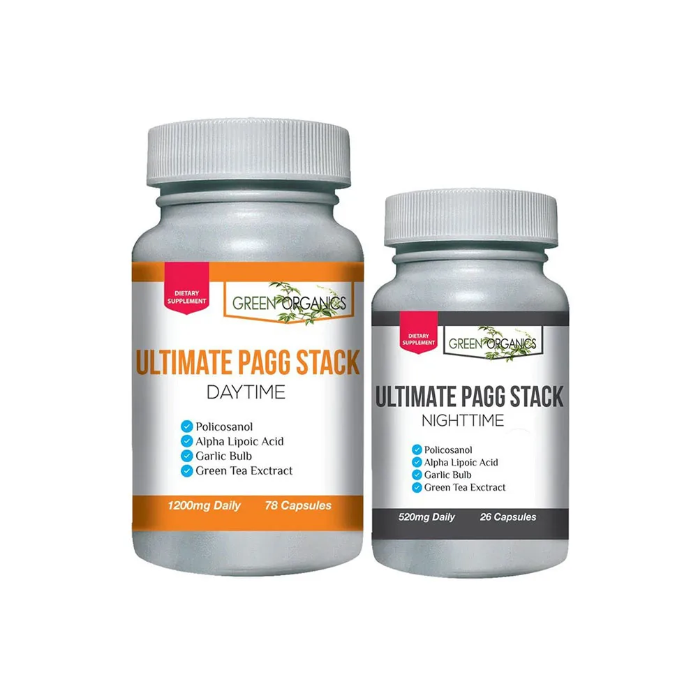 Ultimate PAGG Stack 4 часа тела от Tim Ferriss, поликосанол альфа-Липовая кислота, зеленый чай, флавонолы, экстракт чеснока