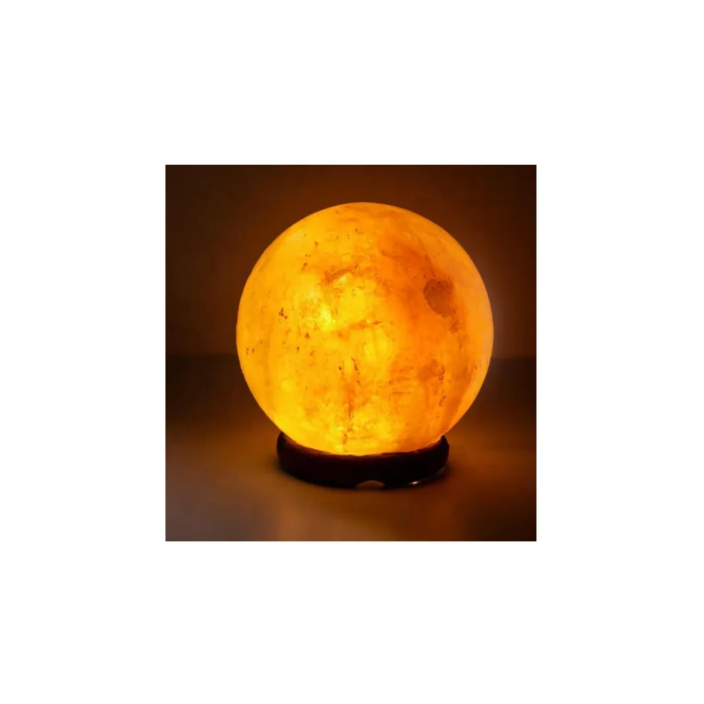 Hand-carved Natural Himalayan Salt Lamps with Wooden Base Unique Shapes for Home Decoration for Feng Shui or Love Style