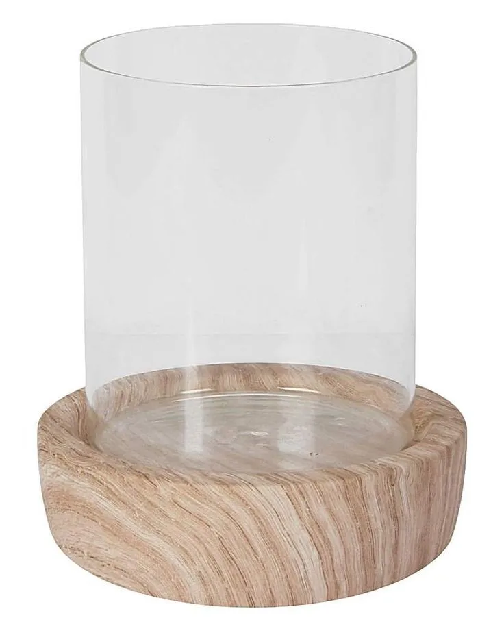 highly safe candle jar with base beautiful clear candle jar with wood base