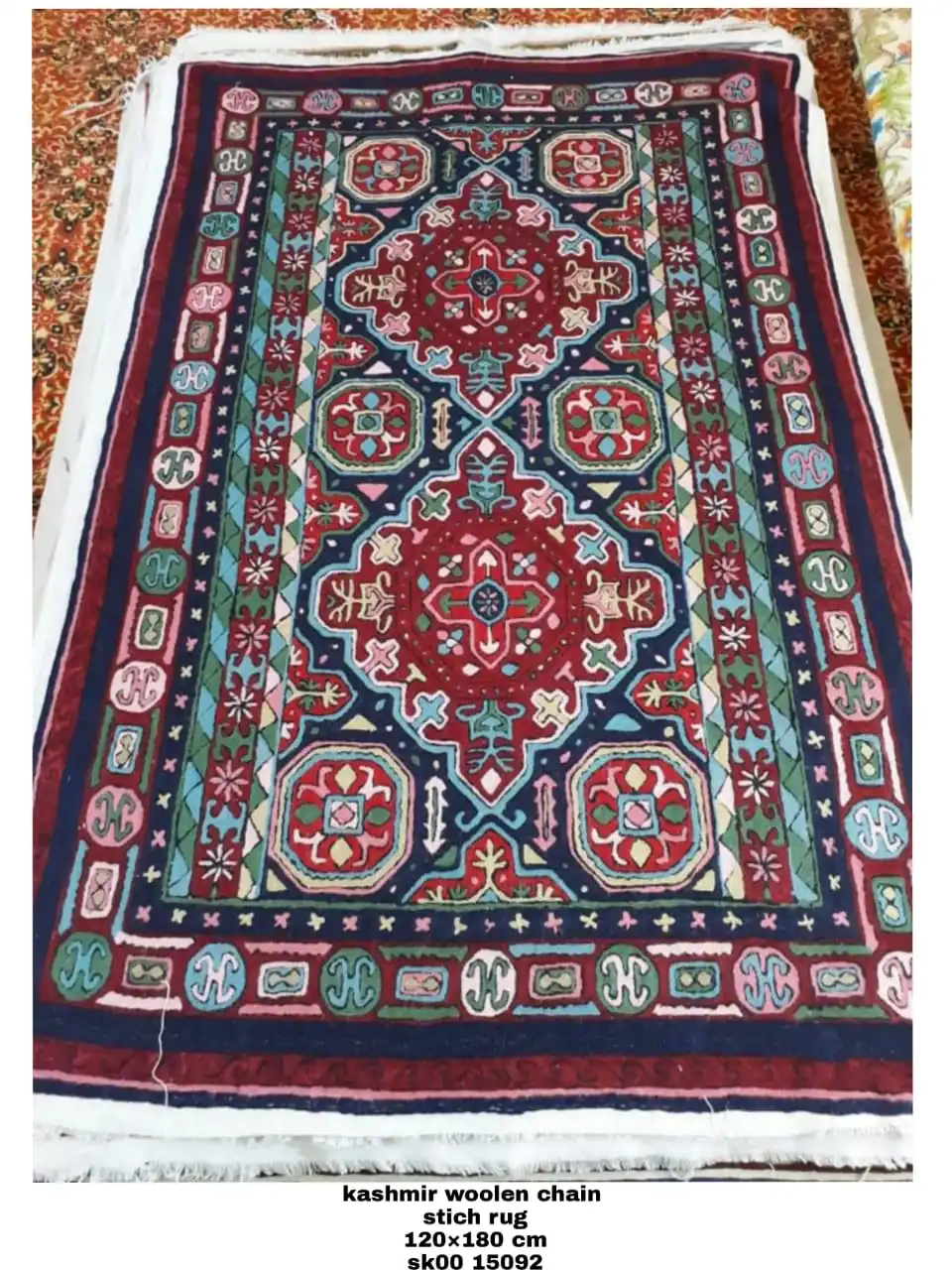 Высококачественные шерстяные ковры ручной работы коврики всемирно известные кашмирские традиционные цепные швы дизайн для молитв в отелях домашнего использования
