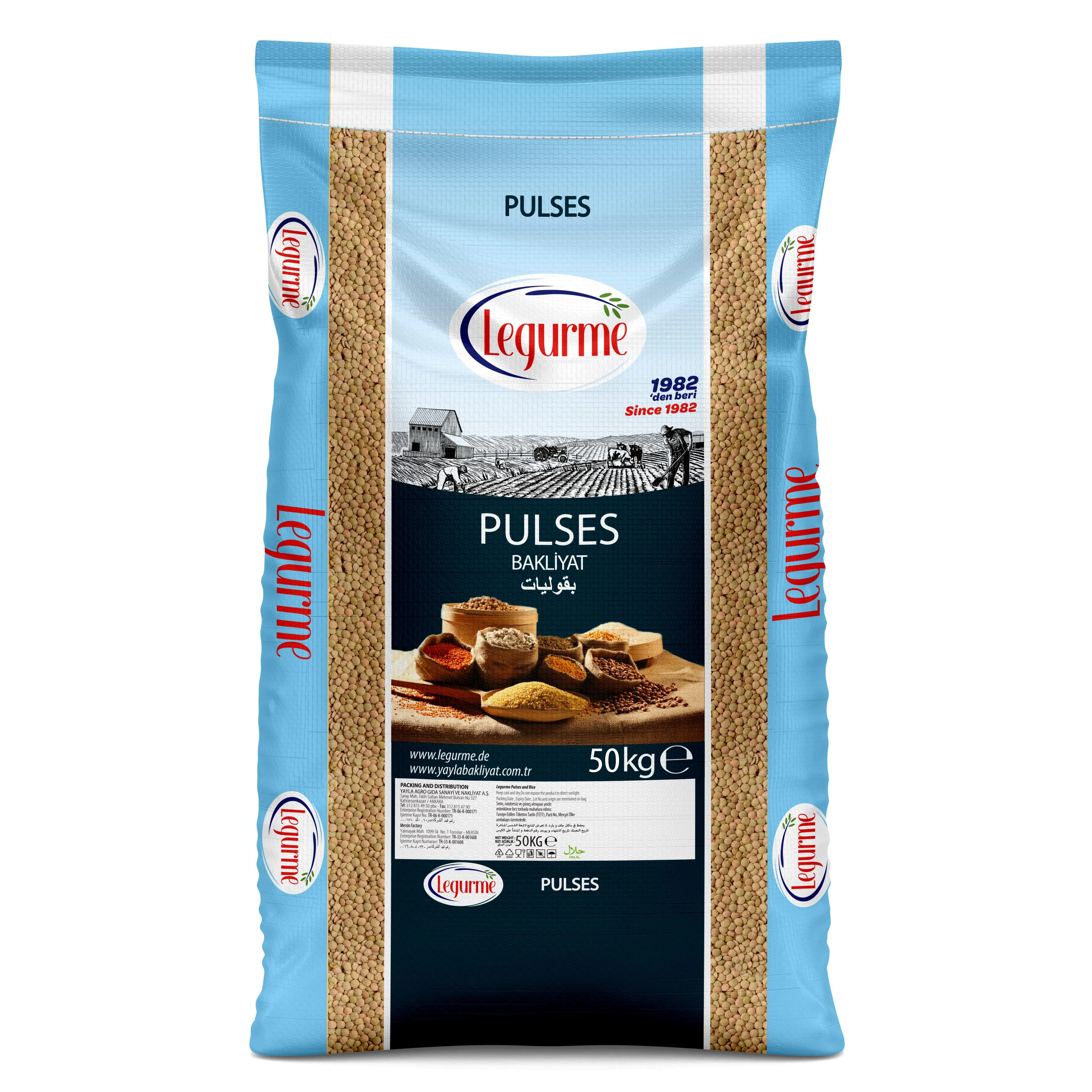 Legurme High Quality Best Price 50 Kg Green Lentils | Shelf Life 24 months | Dry Product | Custom Packaging  | Made in Turkey |