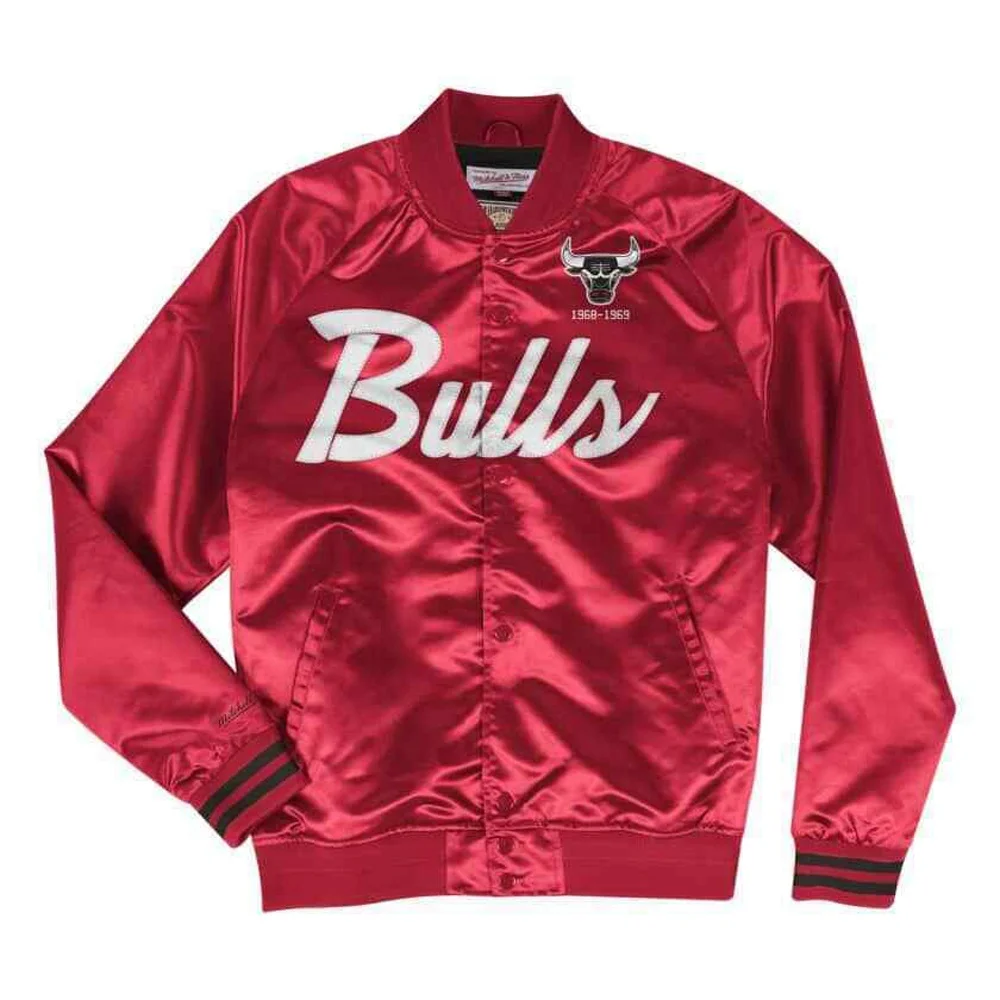 American Letterman Baseball College School Team Satin Bomber Jacket/Bulls Embroidered Jacket