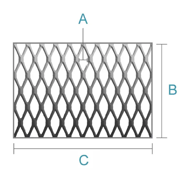  Expanded mesh texture wall cladding supplier