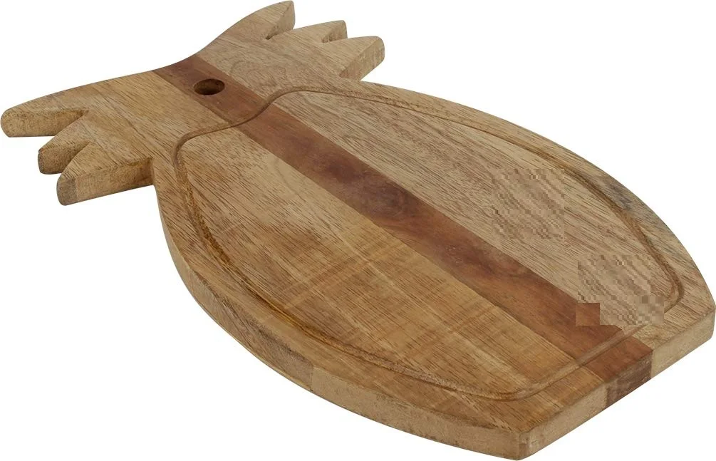 Двухцветная разделочная доска из тикового дерева в форме яблока реверсивная для сыра/разделочной доски Разделочные Блоки кухонный инструмент ручной работы Индии