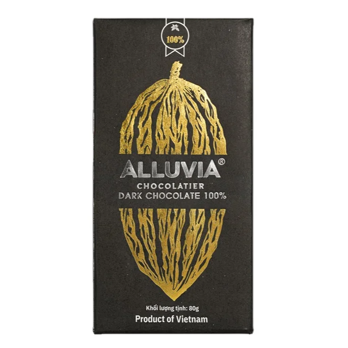 Wholesale Handcraft Bean to Bar Dark Chocolate 100% with high quality from Mekong Delta Vietnam unsweetened vegan chocolate