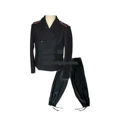 WW2 GERMAN UNIFORM SS PANZER UNIFORM IN BLACK WOOL BLAZER COLOUR