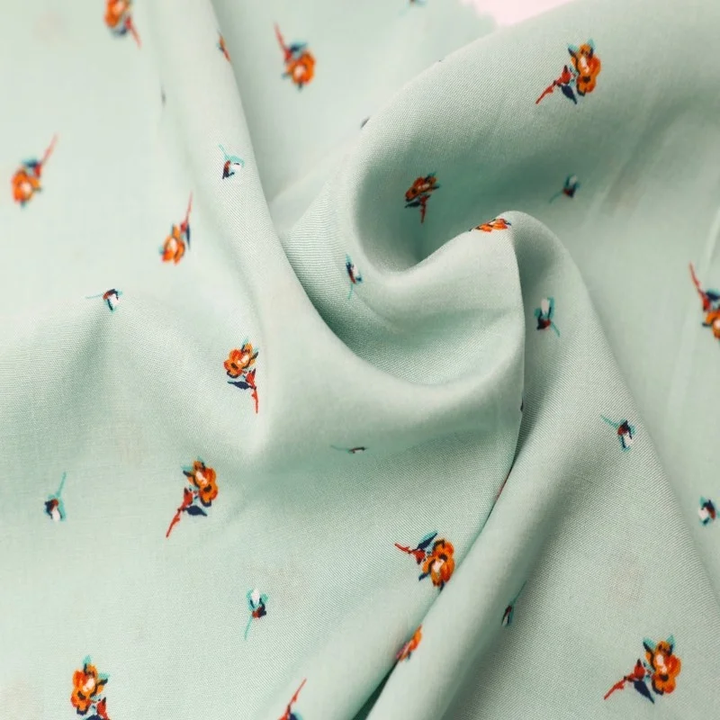 
 Оптовая продажа, дешевая ткань 100% вискоза, ткань с цветочным принтом  