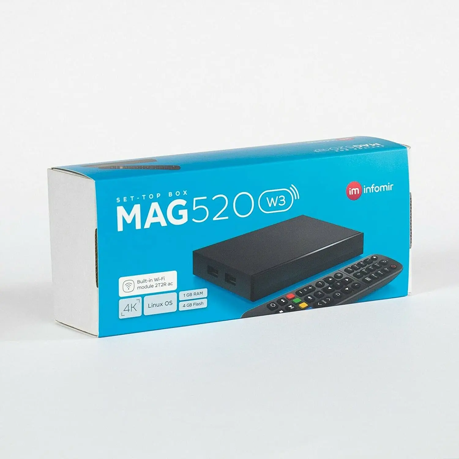 OFFER!! 2021 Original Mag 524 4K 2160P HEVC Support, HDMI Cable, 1 GB RAM & 4 GB Flash (25% Faster Than Old Mag 322w1 , 324W2 an