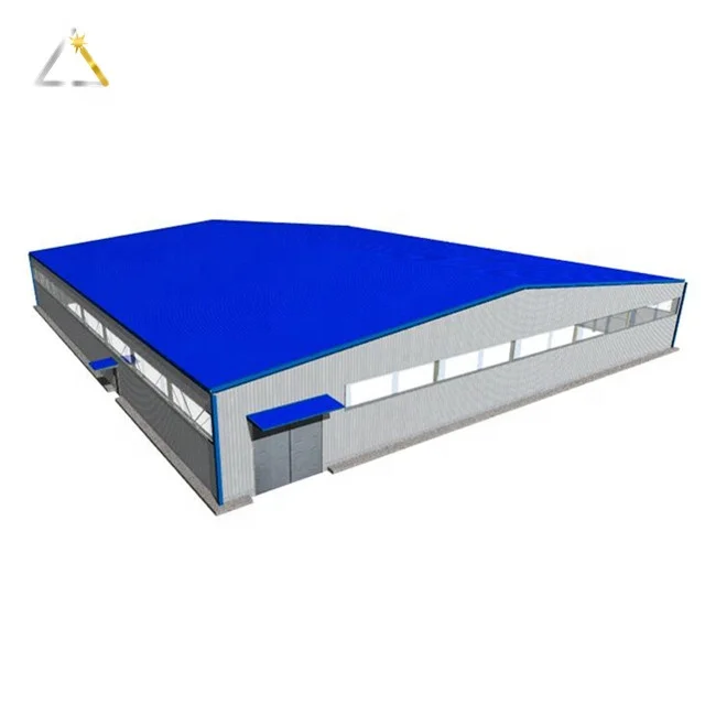 Prefab Two Story Steel Structure Building Workshop Warehouse