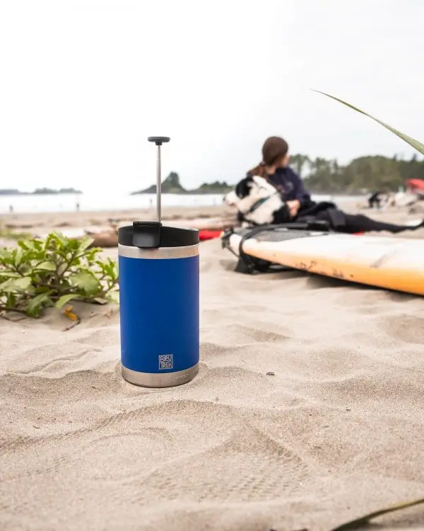 Steel Toe 2.0 with Bru-Stop Brew the best coffee anytime, anywhere in the New Steel Toe 2.0. With the Bru-Stop