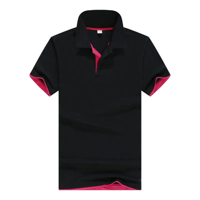  Рубашка-поло мужская из чистого хлопка повседневная сорочка с коротким рукавом дышащая деловая мягкая лето
