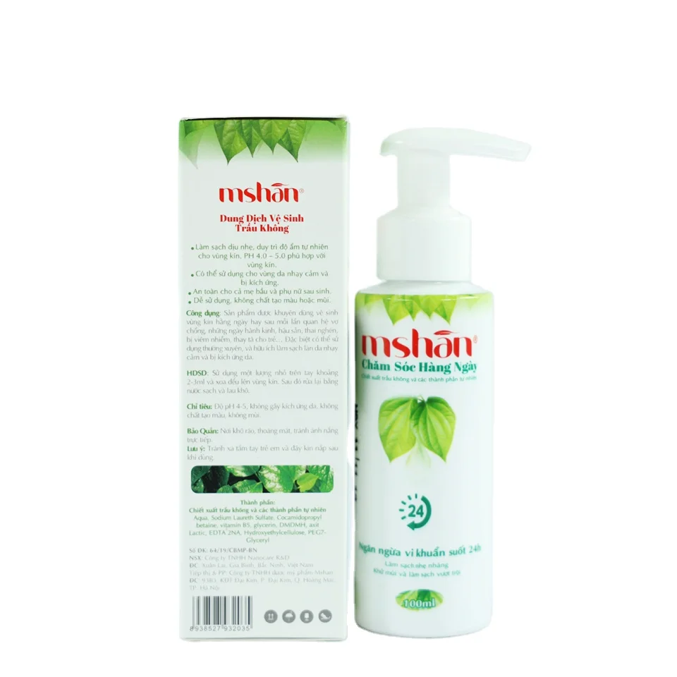 Средство для женской гигиены, товары для ухода за здоровьем с выемкой, высокое качество из Вьетнама, изготовлено из сковородных листьев