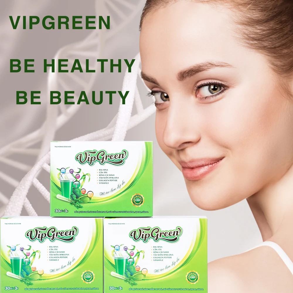 Женская добавка для здоровья и красоты VIPGREEN-витамины против старения волос натуральный зеленый экстракт порошка 2 года 893853457101