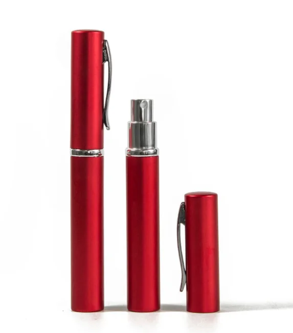 5ml Attractive Design Portable Pen Shape Pocket Perfume Atomizer Metal Shell Purse Atomizer Aluminium Spray Bottle