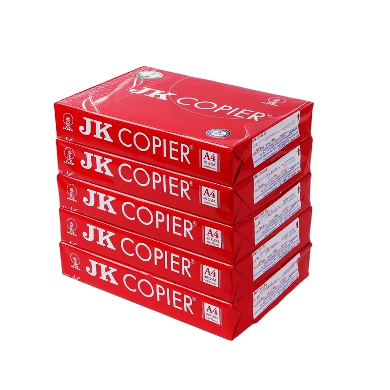 Wholesale JK A4 Size 500 Sheet Easy Copier Paper 80 Gsm