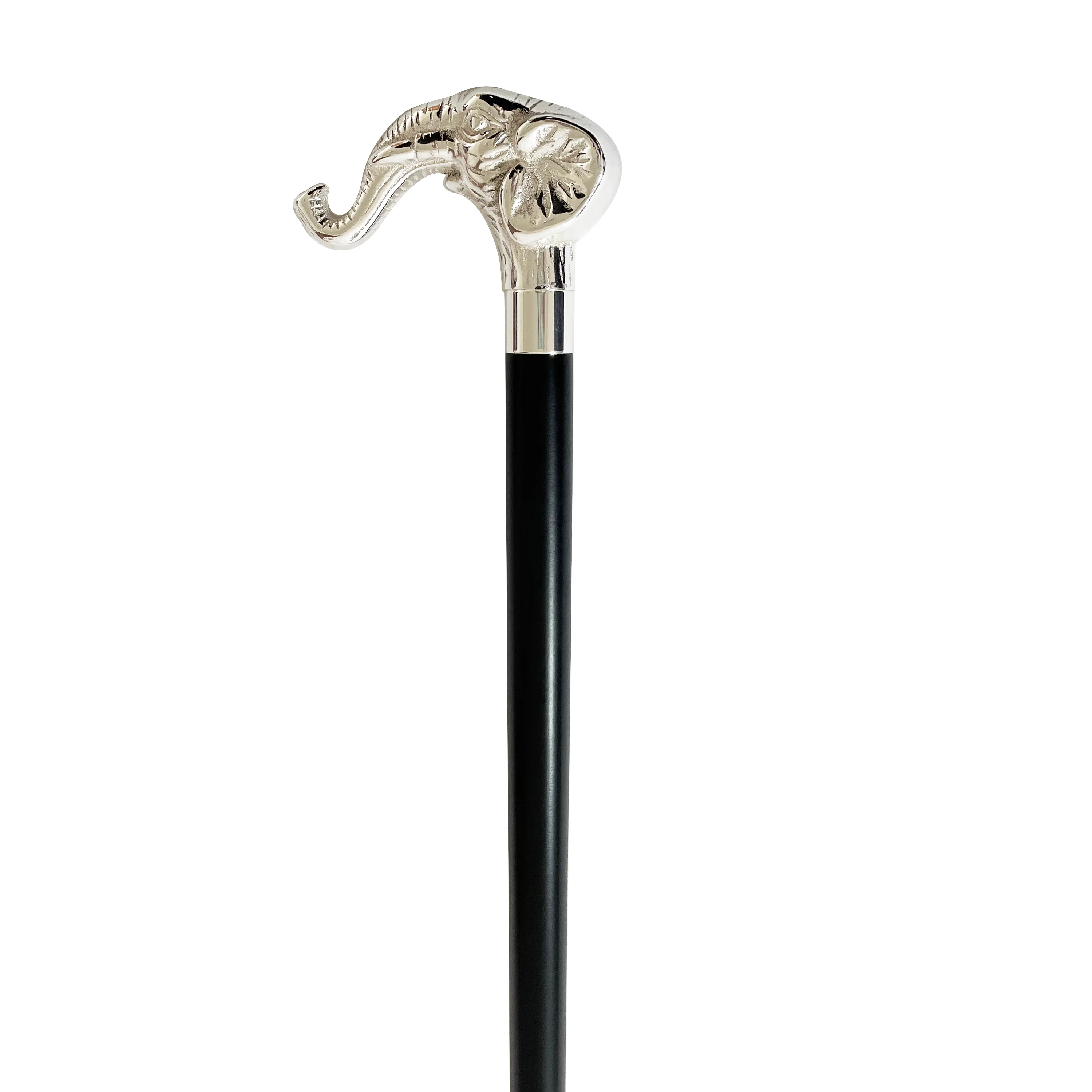 Royal gold plated carved handle walking canes