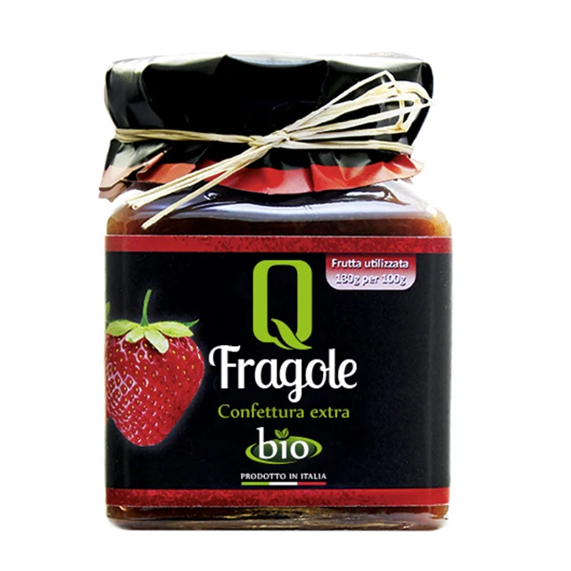 Organic Strawberry Extra Jam Italian Fruit
