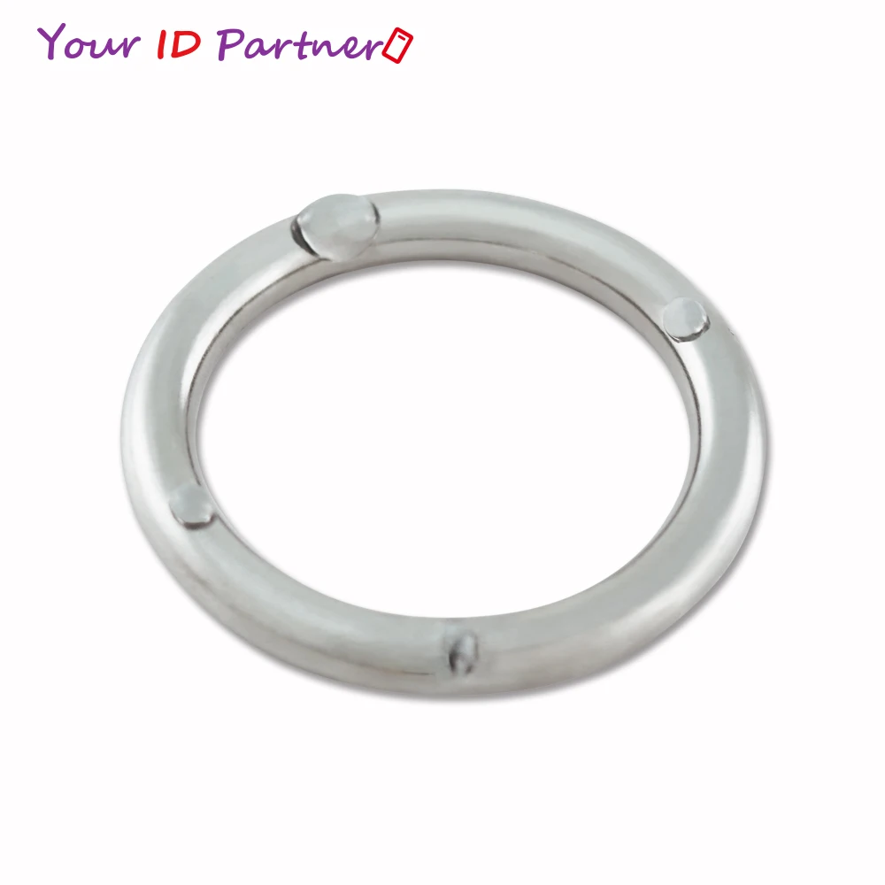 Size 4*25.4 Hardware Metal Seamless Sealing O / D Ring Could Not Open Stainless Steel Welding Rings For Bag, Boat, Ship