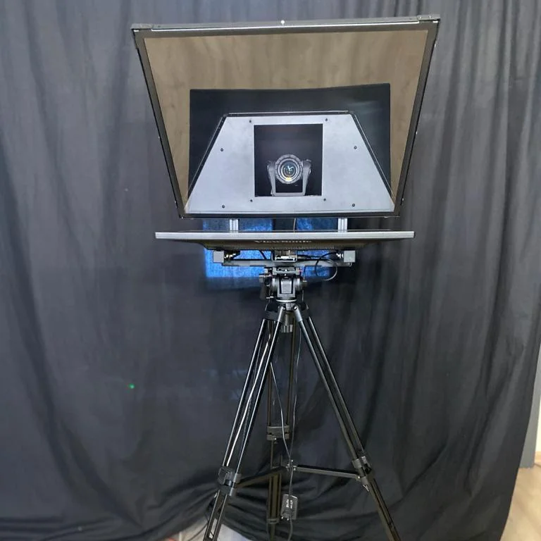 Teleprompter/Autocue with Convenient Remote Controller, Allows to Speak Fluently without Stuttering into the Camera, Low Price