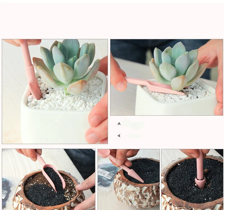 2pcs Succulent Transplanting Device Planters Digging Tool Seedling Garden Nursery Trays