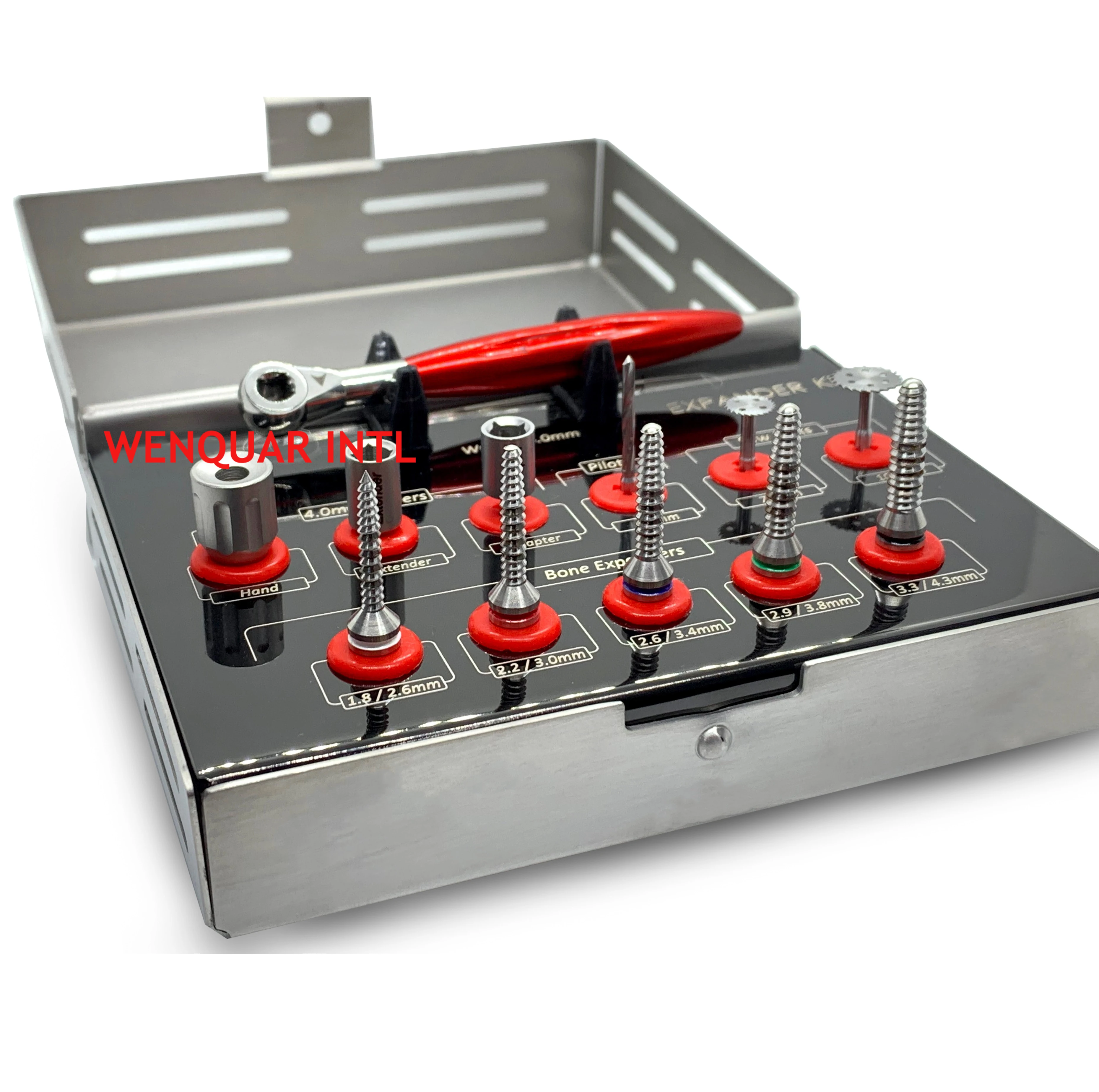 Bone Expander Kit Dental Implant Sinus Lift Orthodontic Instrument Ratchet Wrench Titanium Coated High Quality